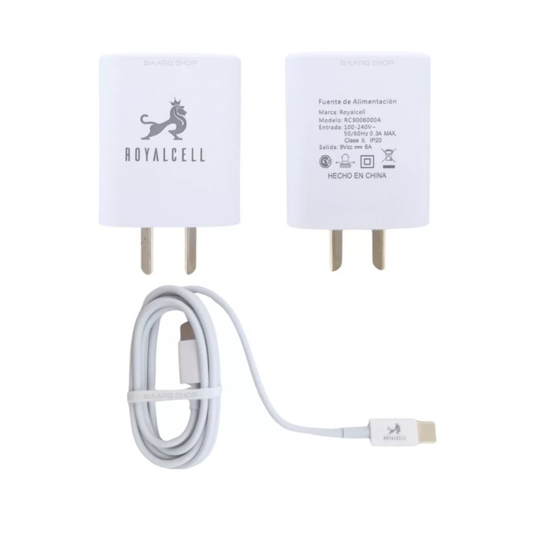 1000070508.jpg Cargador Turbo Tipo C a Tipo C 55W con Cable RoyalCell - Image 1