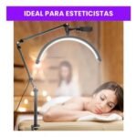 Lampara Medialuna Con Soporte Celular Esteticistas - Imagen 2