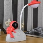 Velador Astronauta Recargable Luz Led Rojo - Image 3