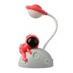 Velador Astronauta Recargable Luz Led Rojo