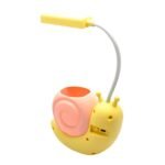 Velador Luz Led Recargable Caracol Amarillo - Image 3