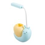 Velador Luz Led Recargable Caracol Celeste - Image 2