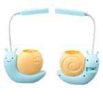 Velador Luz Led Recargable Caracol Celeste - Image 4