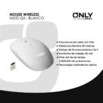 Mouse Inalámbrico Only Q5 - Blanco - Imagen 2