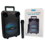 Parlante 8" Portátil Bluetooth C/ Micrófono Inalámbrico