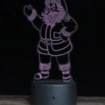 Lámpara Acrílico 3D Papá Noel