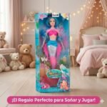 Muñeca Sirena Mermaid HS-385-7 – ZUMO – Celeste