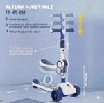 Monopatín con Asiento y Luz - Azul - Image 5