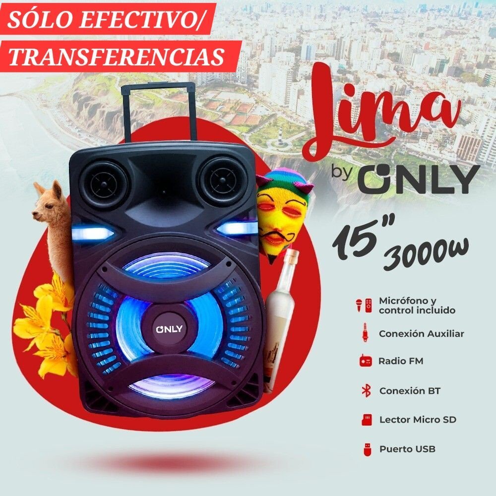 1000504954.jpg Parlante 15" Portátil Bluetooth Only Lima FS-1503 - Imagen 1