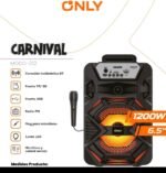 Parlante Portátil Bluetooth Carnival Only 1200w