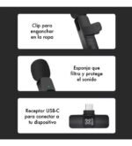 Micrófono Corbatero Tipo C + Adaptador Lightning - Image 4