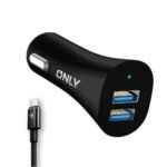 Cargador 12V - 2 Entradas USB - Con Cable Tipo C - Drift Only - Image 2