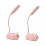 Velador Luz Led Recargable Gatito Rosa - Image 2