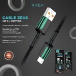 CABLE USB TIPO C MODX-103 - ZEUS - XAEA - DORADO