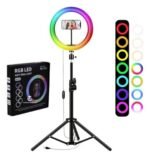 Aro de Luz RGB 26cm con Trípode 2.10m