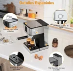 Cafetera Om Para Espresso Capsulas Maquina Espumadora - Imagen 5