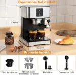 Cafetera Om Para Espresso Capsulas Maquina Espumadora - Imagen 7