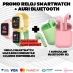 Combo Reloj Smartwatch + Auricular BT i12