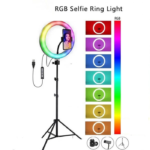 Aro de Luz RGB 30cm con Trípode 2.10m - Image 3