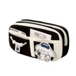 Cartuchera Doble de Tela - Negra