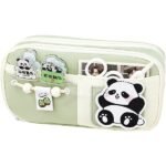 Cartuchera Doble de Tela - Verde