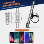 Soporte Protector Silicona Para Celular Universal Bici Moto - Imagen de 5