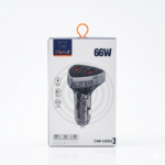 Adaptador Cargador 12V 2 USB + C Rápido 66W - Time