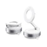 Soporte Celular Auto Magnetico 360° Con Ventosa Blanco - Imagen 2