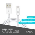 Cable USB V8 - Qualy 4.4AMP 1M - Xaea