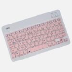 Mini Teclado Inalámbrico Recargable - Rosa