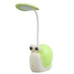 Velador Infantil LED Caracol con Portalápices - Verde