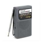 Mini Radio Portátil Dial Analógico MODV-001F Gris