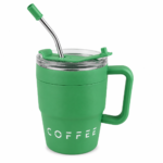 Taza Térmica 480ml Acero Inoxidable con Tapa y Sorbete Verde