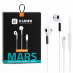 Auricular Ear Buds Mars para iPhone Blanco