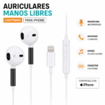 Auricular Ear Buds Mars para iPhone Blanco - Imagen 2