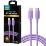 Cable USB C a C Premium 1M Athenea - Lila - Imagen 2