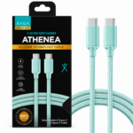 Cable USB C a C Premium 1M Athenea - Verde - Imagen 2