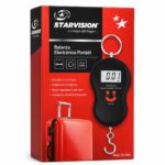 Balanza Electrónica 50kg con Gancho para Viaje Star Vision Negra