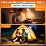 Lámpara Clip Broche Recargable Táctil - Imagen 4