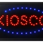 Cartel LED RGB Abierto
