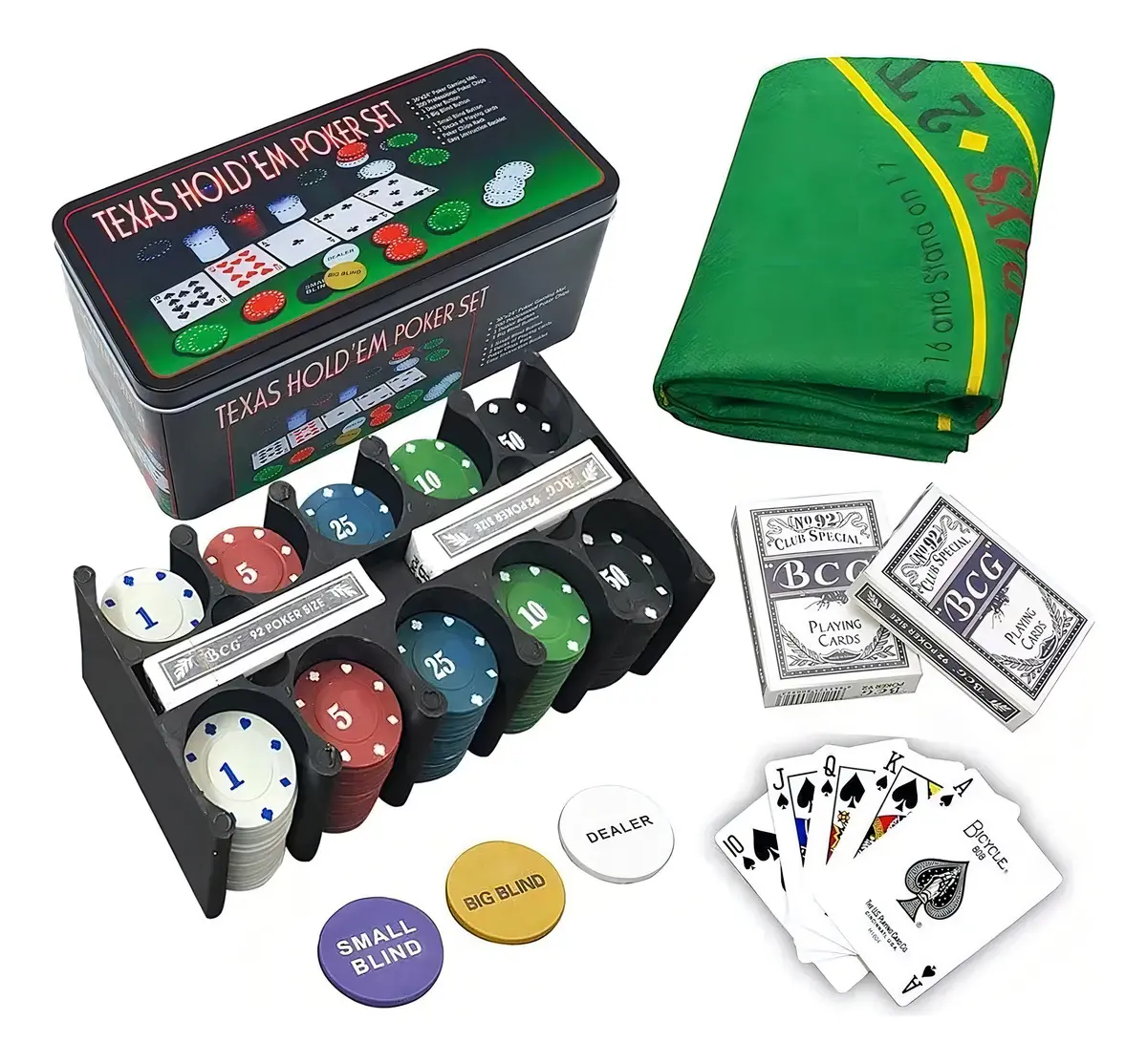 D_NQ_NP_2X_665339-MLA99443083256_112025-F.webp Kit Poker 200 Fichas con Lata - Imagen 1