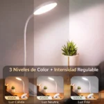 Lámpara Clip Broche Recargable Táctil - Imagen 2