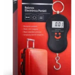 Balanza Electrónica 50kg con Gancho para Viaje Star Vision Negra