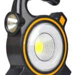 Lámpara Linterna LED de Mano JY819 con Panel Solar Recargable