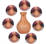 Humidificador Aromatizador LED Símil Madera USB - Imagen 3