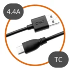 Cargador 220V Rush 4.8A 1 USB + Cable V8 Negro YEXA - Imagen 2
