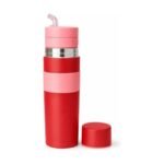 Termo Mate Listo Tereré 750 ml Autocebante Acero Inoxidable - Rojo
