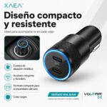 Cargador Auto 12V USB-C Doble Puerto Voltair Fast Charge - Imagen 5