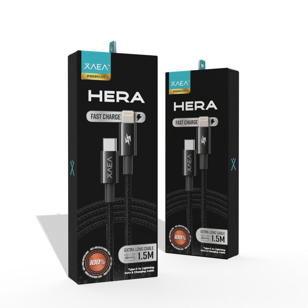 17533715255f762d0a87d2598c2e524c6f8097e7b9.jpg Cable USB C a Lightning 1.5M MODX-102 – Hera – XAEA - Imagen 1