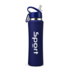 Botella Térmica Sport Acero Inoxidable 750ml con Sorbete y Gancho Azul